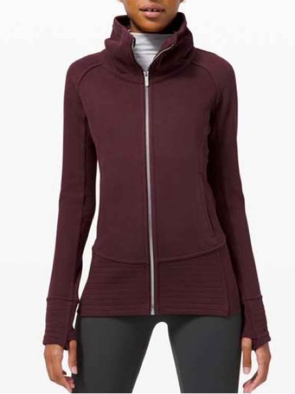 lululemon athletica Women's Deep Burgundy Full-Zip Jacket